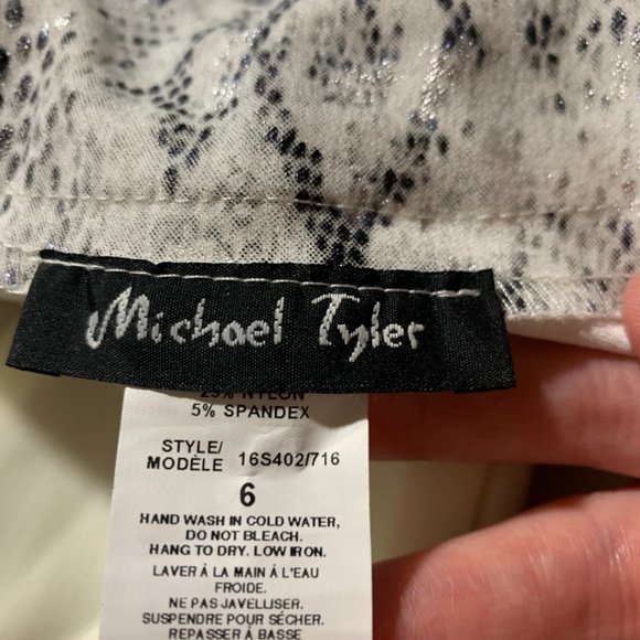 Michael Tyler 6 pant white, gray, silver, black - Picture 7 of 8